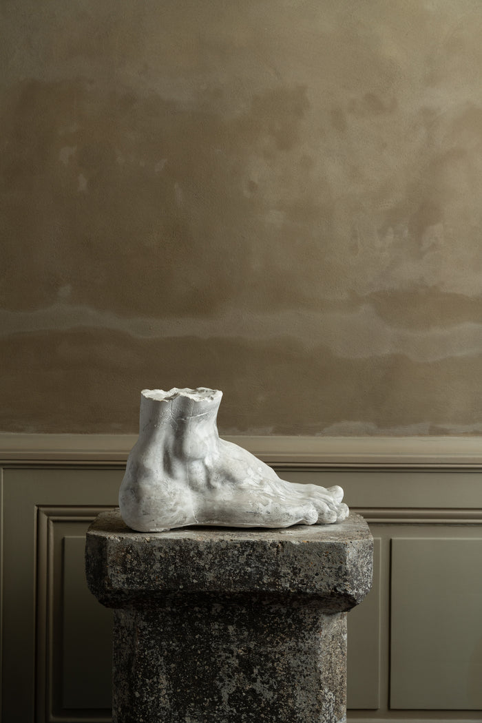 Old academic study plaster of a Foot